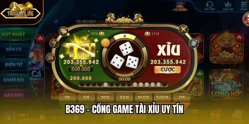 B369 - Cổng Game Tài Xỉu Uy Tín