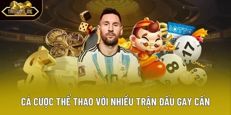 Cá cược thể thao với nhiều trận đấu gay cấn